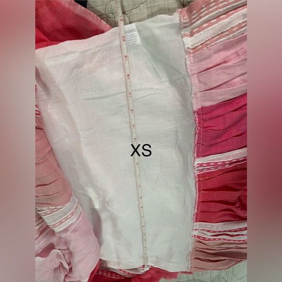 Lemlem Eshal Tiered Embroidered Cotton Gauze Maxi Dress Pink NWT XS or S Resort - Picture 13 of 15